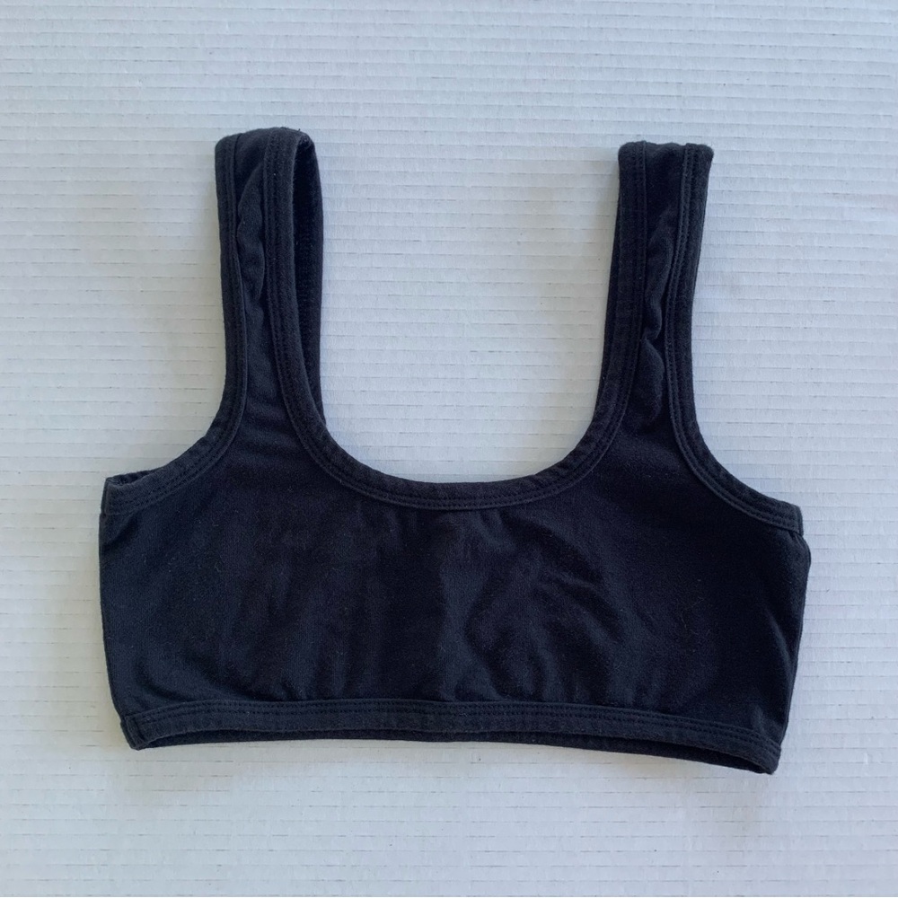 ARQ wide strap bra Black